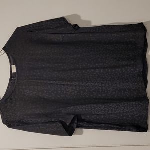 A New Day Black Leppard Print shirt